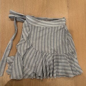 Rebecca Taylor Navy and White Striped Skirt